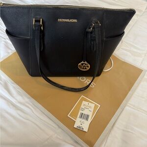 Michael Kors Navy Blue Tote Bag